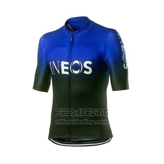 2019 Fietskleding Castelli INEOS Zwart Blauw Korte Mouwen en Koersbroek